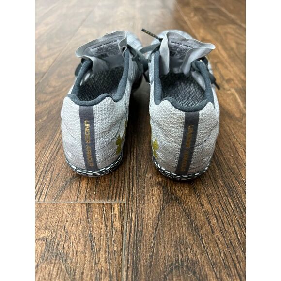 Unisex Under Armour HOVR Shakedown Track Shoes Gray w Gold Spikes & Logo M7.5 W9 - Picture 6 of 10